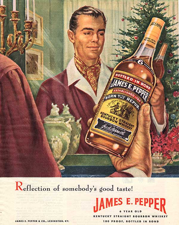 Vintage JIM BEAM WHISKEY Advertisement Mad Men Poster 1950s Retro Print Mid-Cent 